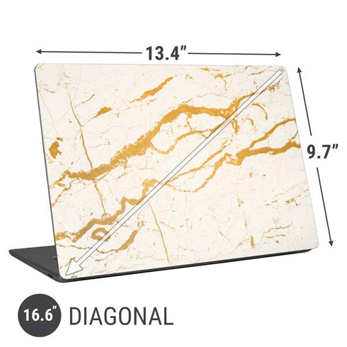 Cracked Marble Universal Laptop 16.6in (13.4 x 9.7in) Skin